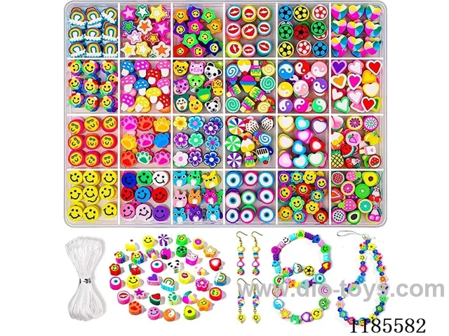 DIY Jewelry Set(Soft ceramic + thread (24pcs))