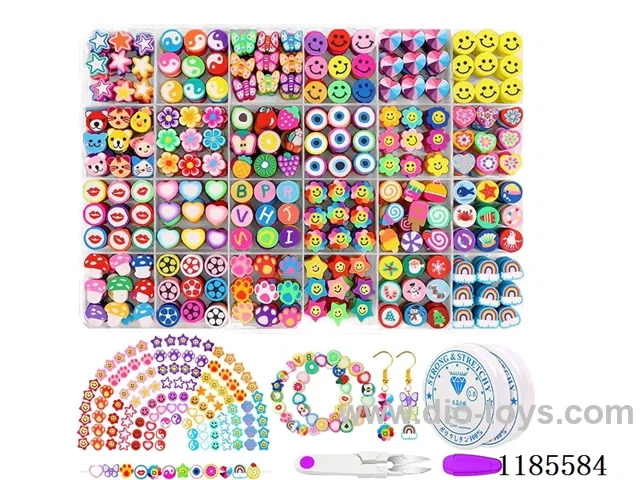DIY Jewelry Set(Soft Ceramic + Scissors Thread (24pcs))