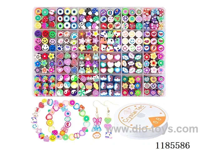 DIY Jewelry Set(Soft Pottery + Scissors Thread (24pcs))