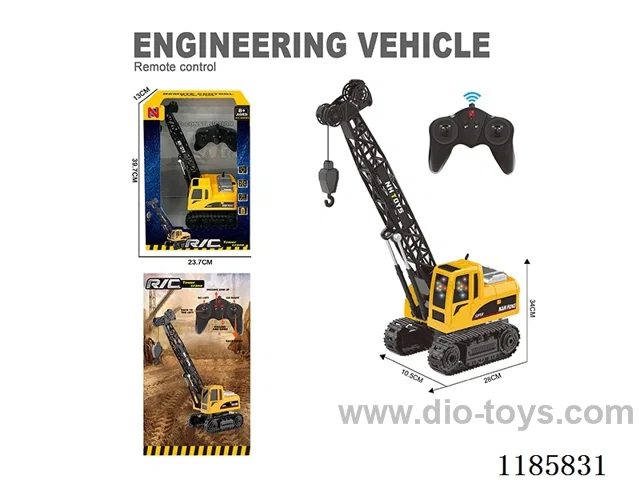 2.4G rc engineering vehicles with light included battery