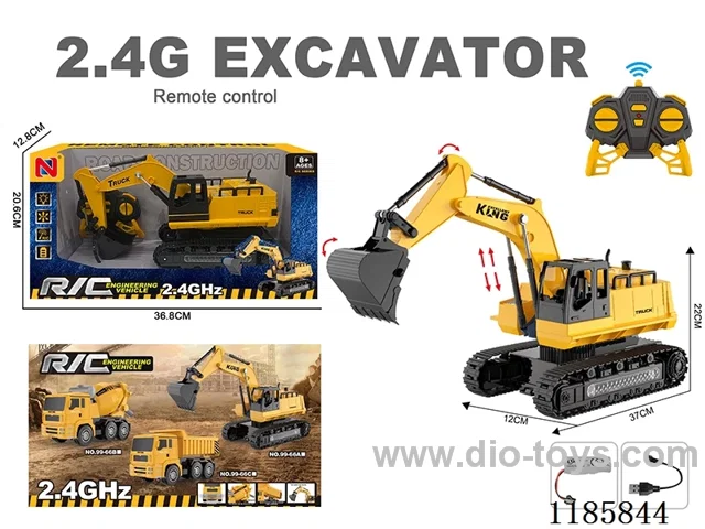2.4G2.4G rc engineering vehicles with light included battery
