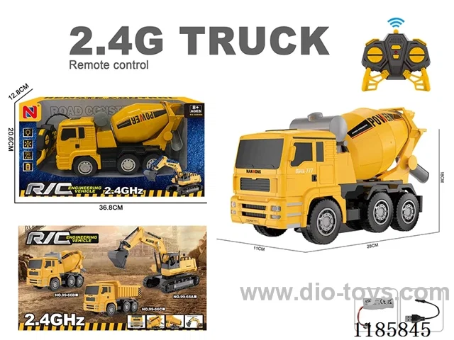 2.4G2.4G rc engineering vehicles with light included battery