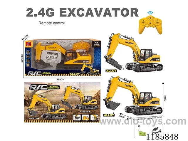 2.4G rc alloyengineering vehicles W L/M/spray included battery