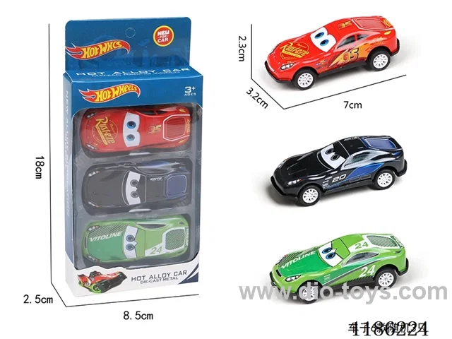 3PCS pull back tin car (Cars)