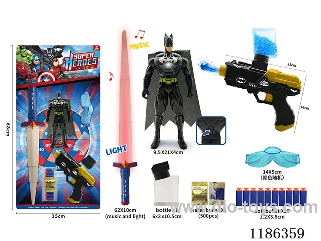 soft bullet gun set with music