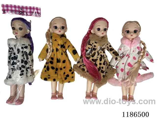 12 inch Solid 11 Jointed Barbie 4-color Mixed Pack