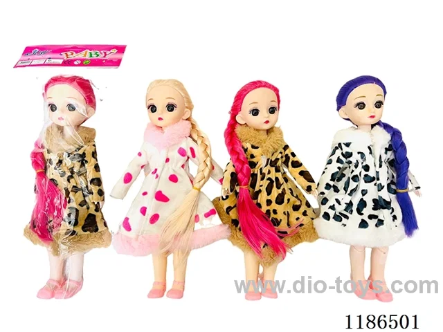 12 inch Solid 11 Jointed Barbie 4-color Mixed Pack