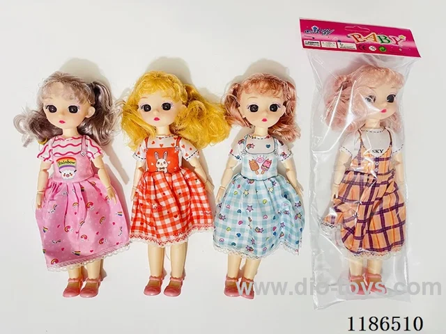 12 inch Solid 11 Jointed Barbie 4-color Mixed Pack