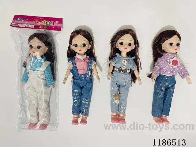 12 inch Solid 11 Jointed Barbie 4-color Mixed Pack