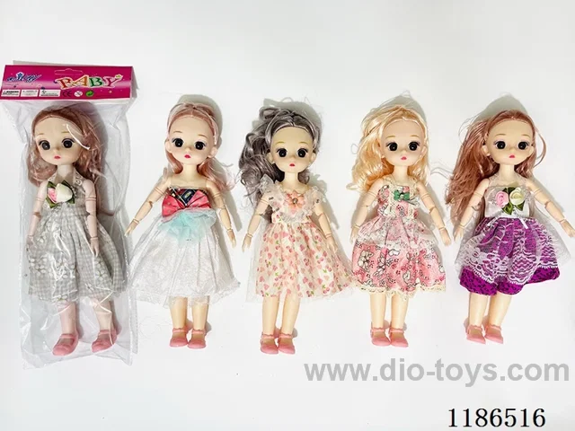12 inch Solid 11 Jointed Barbie 4-color Mixed Pack