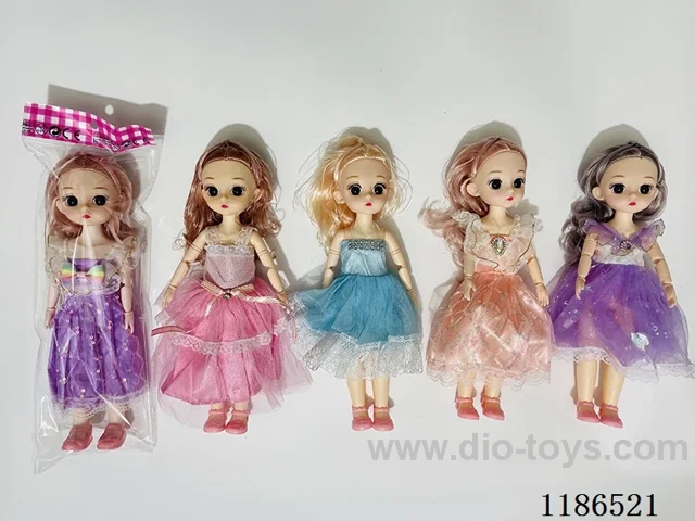 12 inch Solid 11 Jointed Barbie 4 Color Mixed Pack
