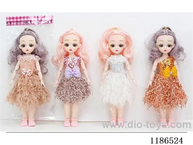 12 inch 11 jointed solid 3D eye Barbie