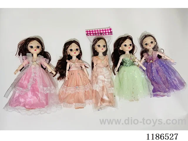 12 inch Solid 11 Jointed Barbie 4 Color Mixed Pack