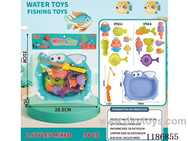 8PCS fishing toys