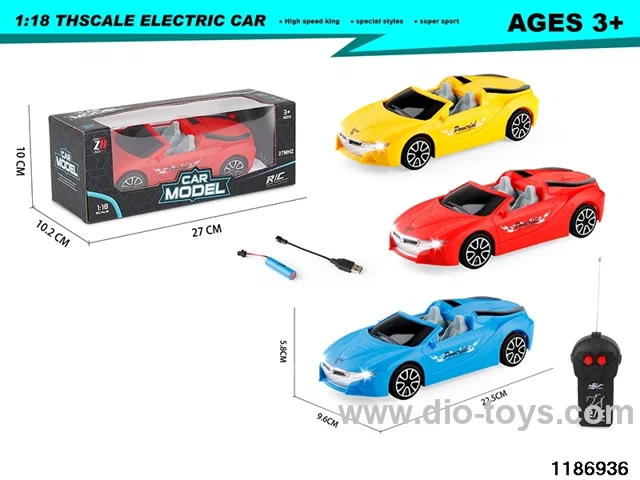 1:18 2ch RC car with light