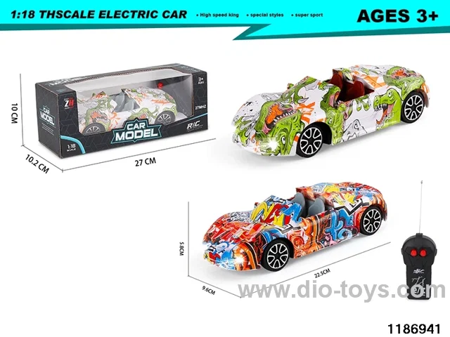 1:18 2ch RC car with light