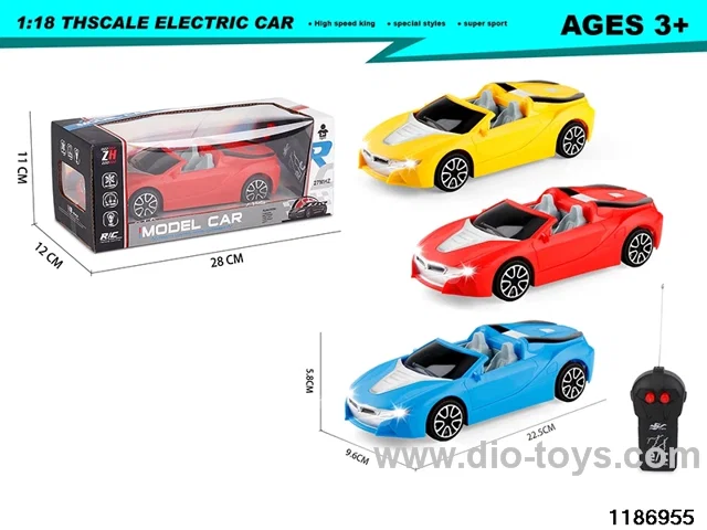 1:18 2ch RC car with light