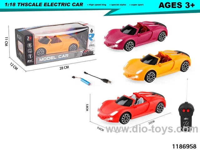 1:18 2ch RC car with light
