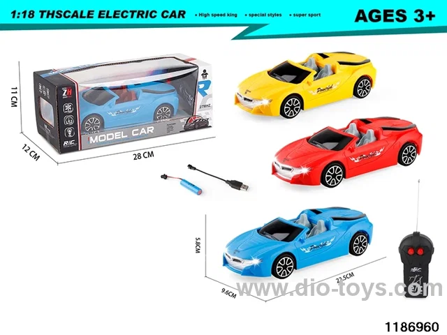 1:18 2ch RC car with light