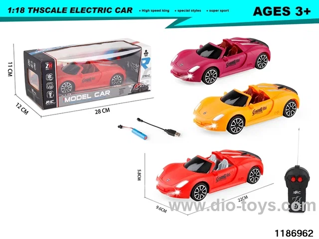 1:18 2ch RC car with light