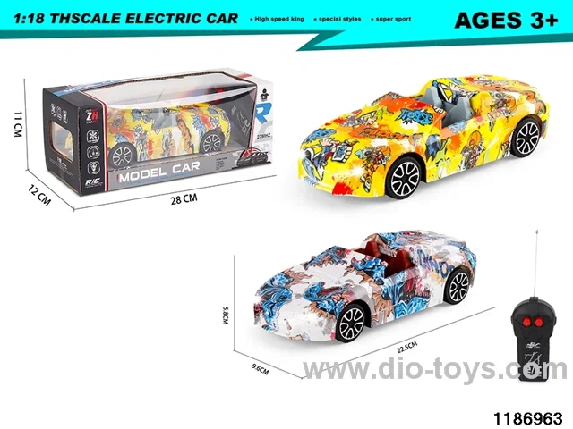 1:18 2ch RC car with light
