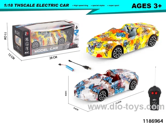 1:18 2ch RC car with light