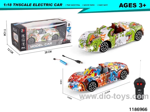 1:18 2ch RC car with light