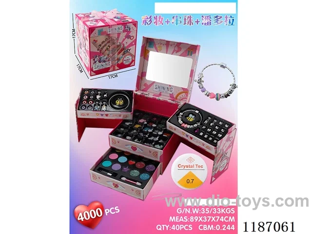Makeup beaded Pandora set