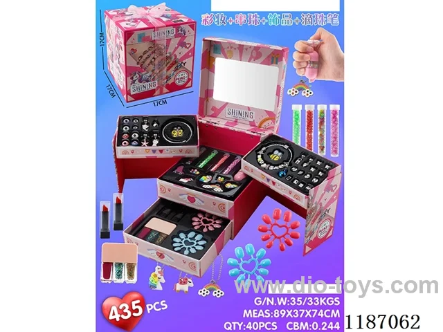 Makeup beaded bead pen set