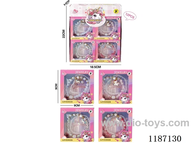 Unicorn hand decoration (12PCS) four mixed