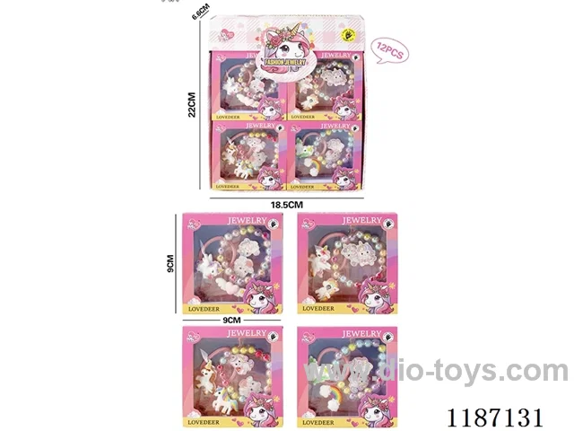 Unicorn hand decoration (12PCS) four mixed