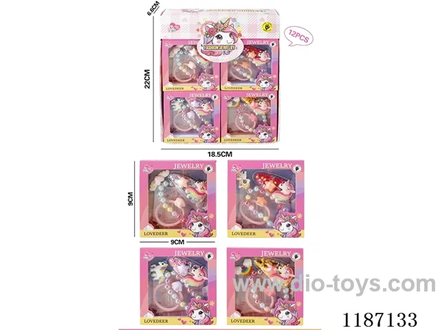 Unicorn hand decoration (12PCS) four mixed