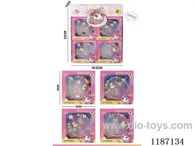 Unicorn hand decoration (12PCS) four mixed
