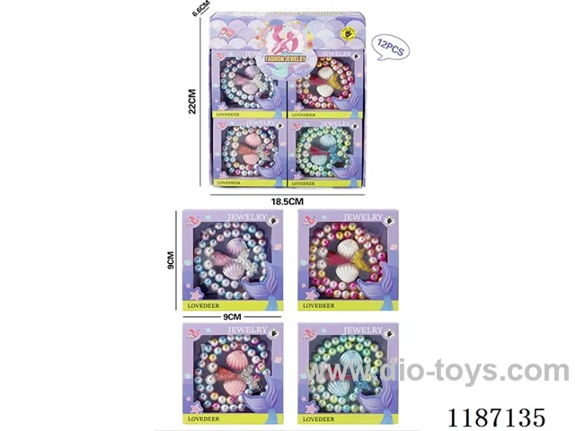 Mermaid Princess hand jewelry (12PCS) four mixed