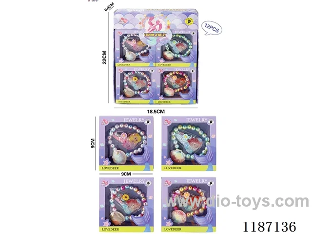 Mermaid Princess hand jewelry (12PCS) four mixed