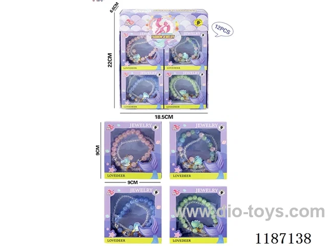 Mermaid Princess hand jewelry (12PCS) four mixed