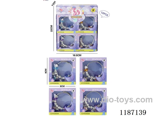 Mermaid Princess hand jewelry (12PCS) four mixed