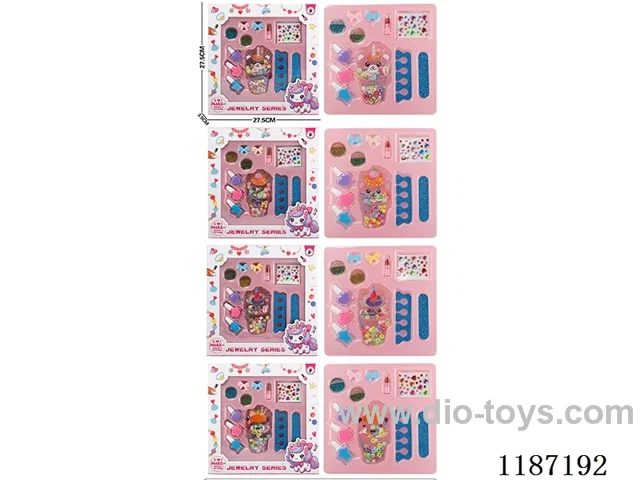 Ice cream macaron beads + makeup