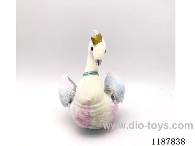 Plush colorful swan