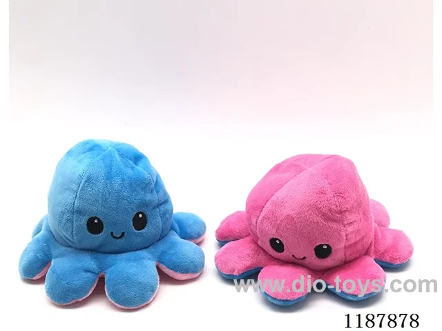 Plush double-sided octopus
