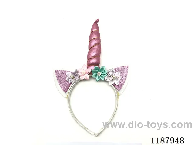 Unicorn tiara with 4 flowers