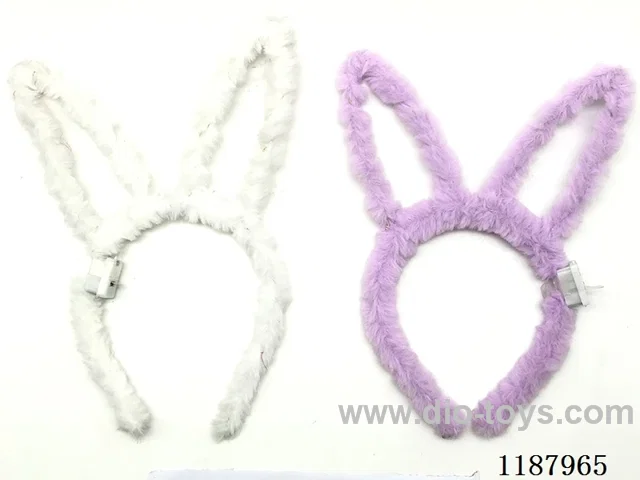 Plush rabbit ears with electric flash
