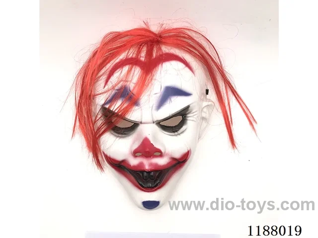 Clown Mask With Red Hair