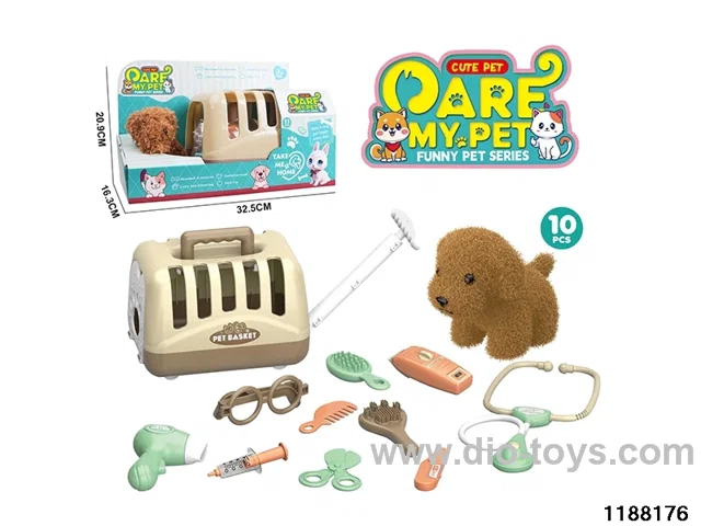 Plush pet toy set