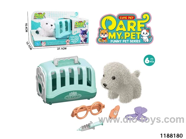 Plush pet toy set
