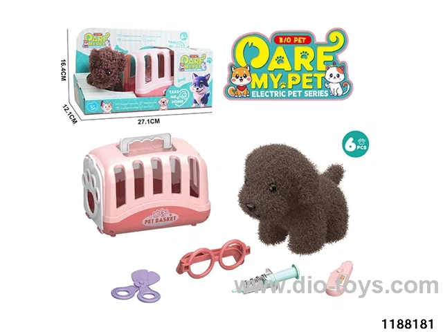 Plush pet toy set