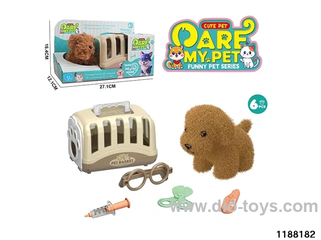Plush pet toy set