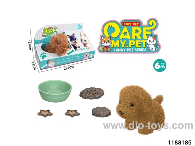 Plush pet toy set