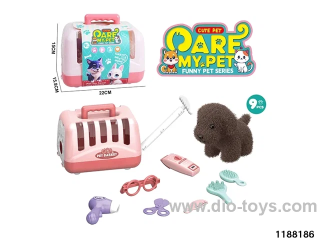 Plush pet toy set