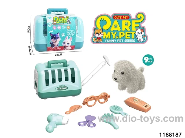Plush pet toy set